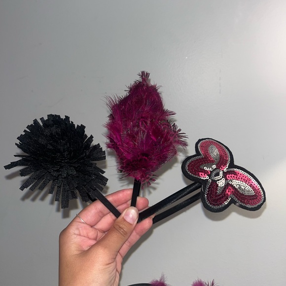 Set of 18 Black headbands - Picture 3 of 11